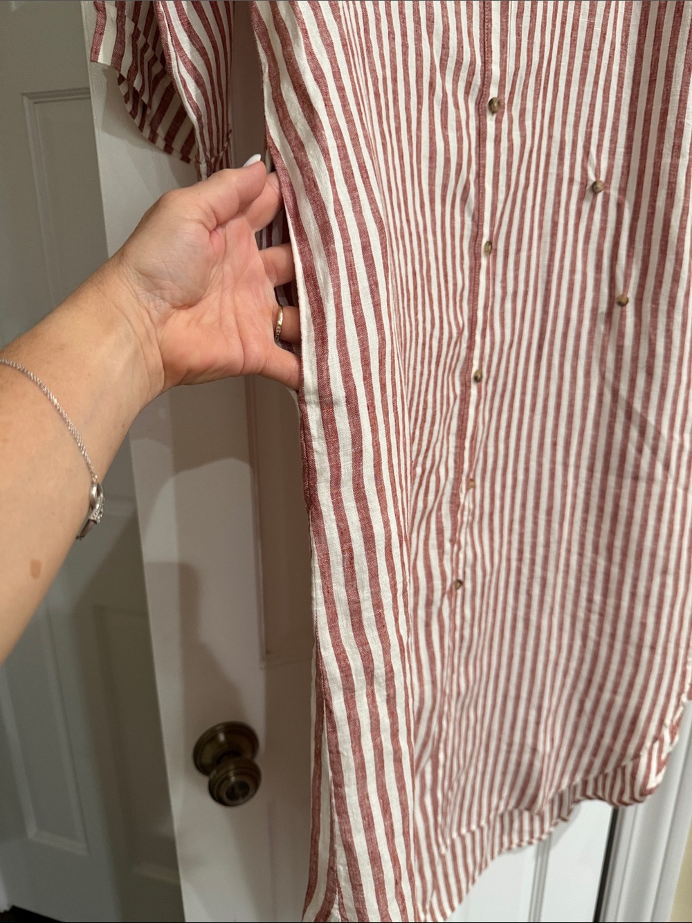 Banana Republic Hi-Low Linen Shirt Maxi Dress - Picture 5 of 7